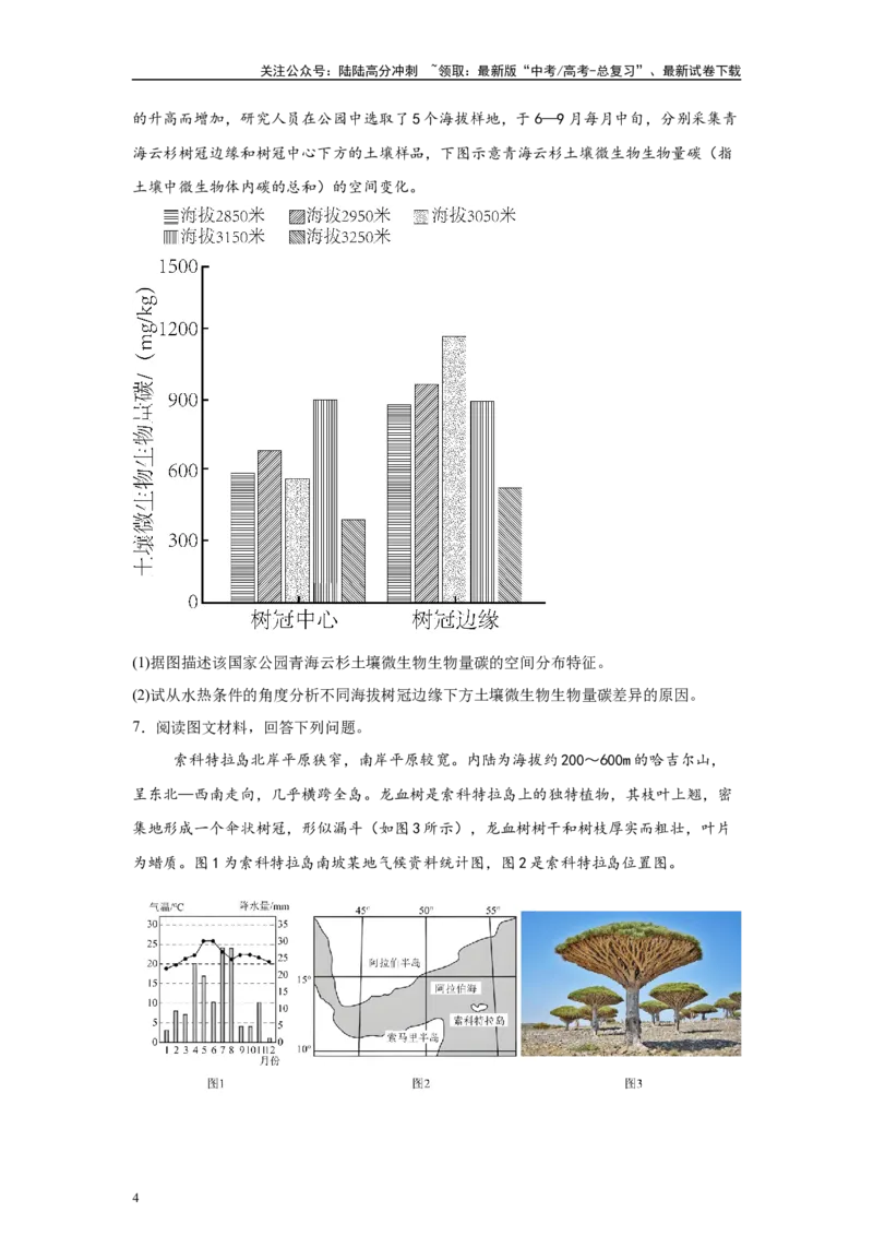 《2024年甘肃省高考地理真题18题原题及变式题_07-地理-高考总复习_专项复习_2024年_2024年地理真题变式题》第4页预览