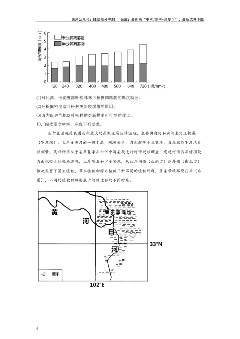 《2024年甘肃省高考地理真题18题原题及变式题_07-地理-高考总复习_专项复习_2024年_2024年地理真题变式题》第6页预览