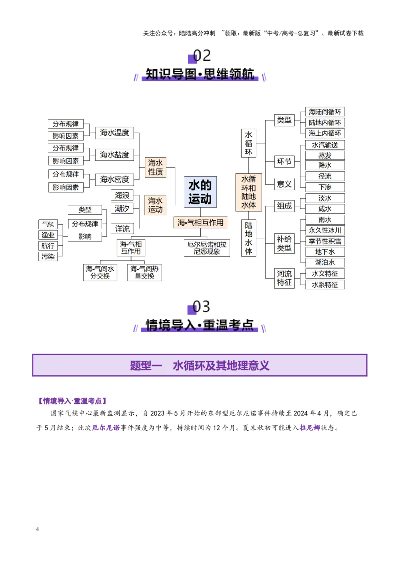 《专题04水体运动（讲义）（教师版）_07-地理-高考总复习_二轮复习_2025年_2025年高考地理二轮复习课件+讲义+练习（新高考通用）_专题4水体运动》第4页预览