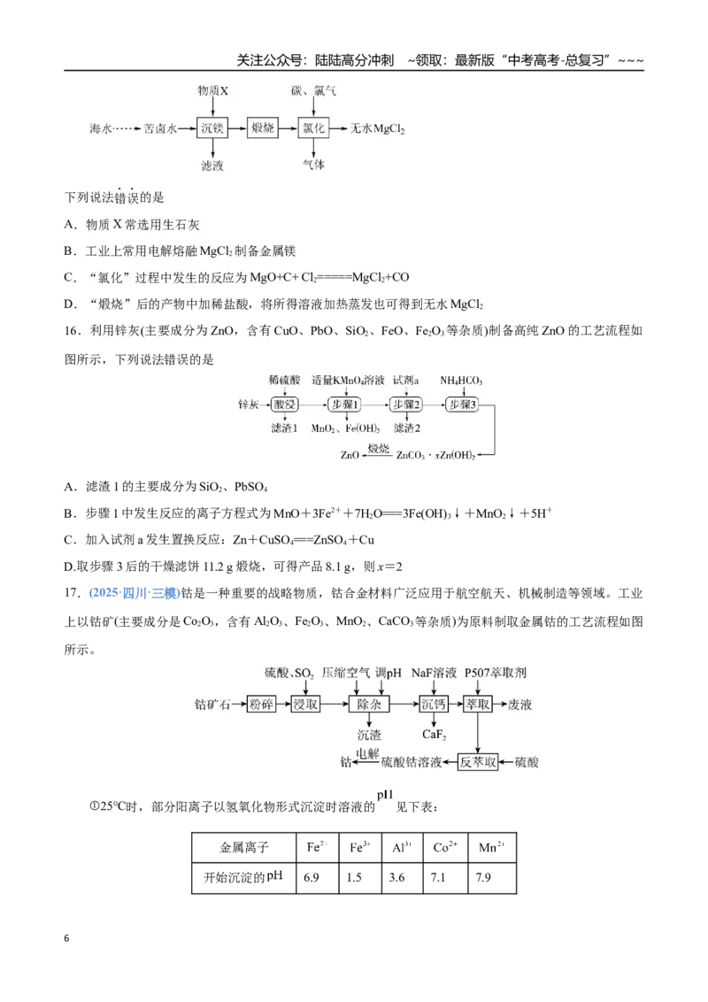《第05讲氧化还原反应方程式的配平与计算（专项训练）（四川专用）（学生版）_05-化学-高考总复习_一轮复习_2026年-化学高考一轮复习_2026年高考化学一轮课件+讲义+练习（四川专用）-G335》第6页预览