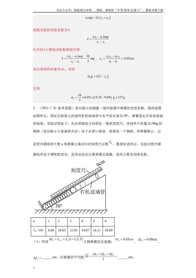 《专题02相互作用相关实验（解析版）_04-物理-高考总复习_专项复习_2024年_2024年高考物理实验重难点满分冲刺集训（全国通用）_资料》第7页预览