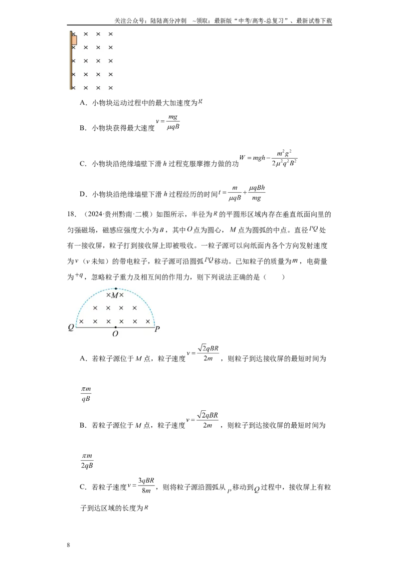 《专题05电场、磁场及复合场（原卷版）_04-物理-高考总复习_专项复习_2025年_2024年高考二模试题分类汇编物理新七省专用》第8页预览