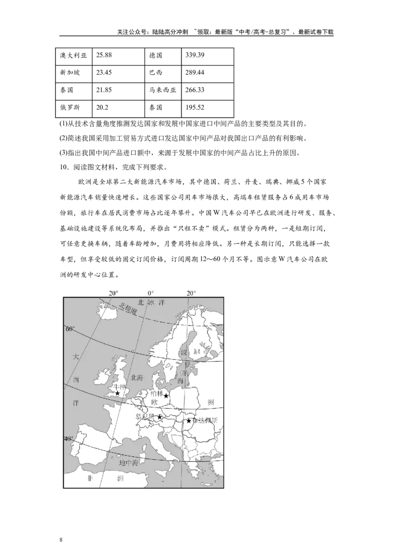 《2024年安徽省高考地理真题17题原题及变式题_07-地理-高考总复习_专项复习_2024年_2024年地理真题变式题》第8页预览