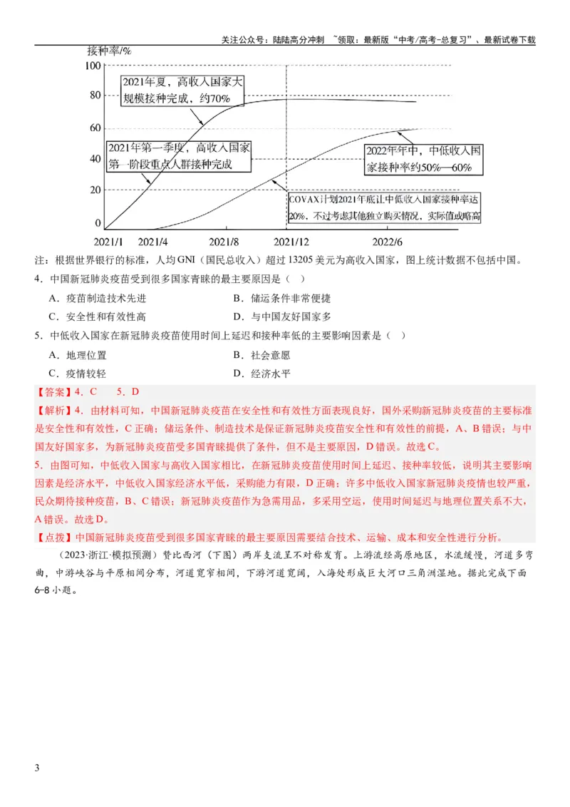 《2024届新高考一轮复习专题13区域与区域发展第三十二讲区域与区域发展（解析版）_07-地理-高考总复习_一轮复习_2024年_2024年高考地理一轮复习考点帮（全国通用）_专题训练》第3页预览