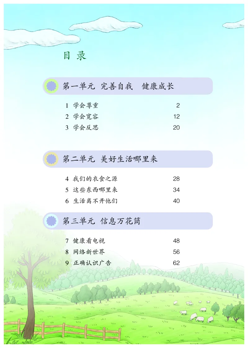 《道法4B（五四制）_小学1-6年级全科全套_2025更新专题（含教材）_寒假预复习必备资料2024新版小学教材电子版_小学道德与法治_五四制》第5页预览