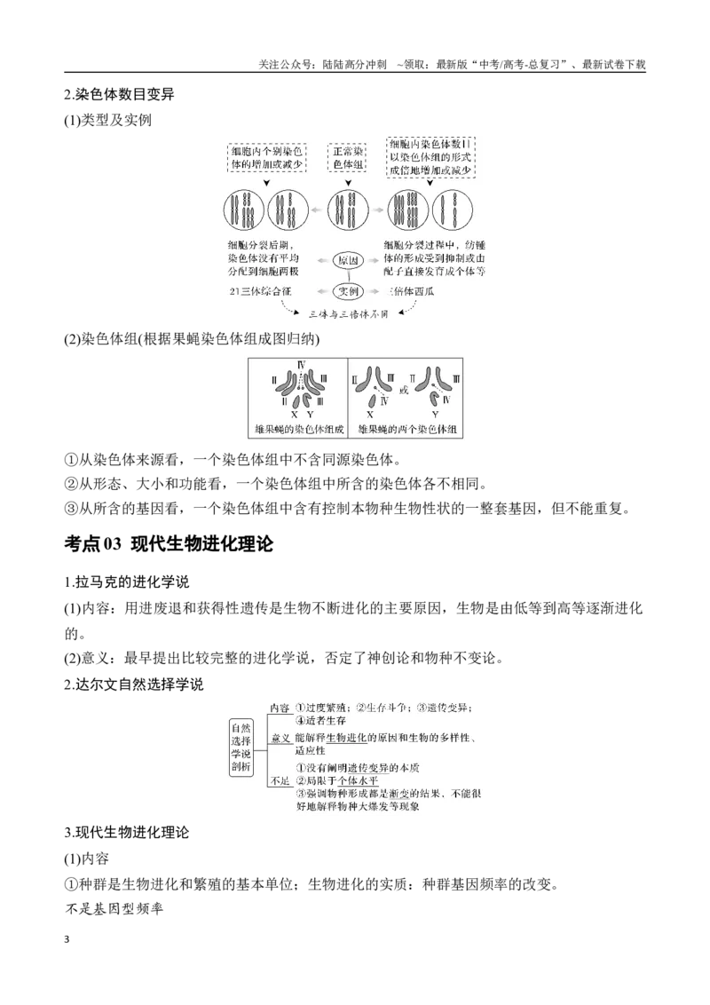 《专题09生物变异与进化（学生版）_06-生物-高考总复习_专项复习_2024年_2024年高考生物总复习核心题型解读与全攻略新教材_资料》第3页预览