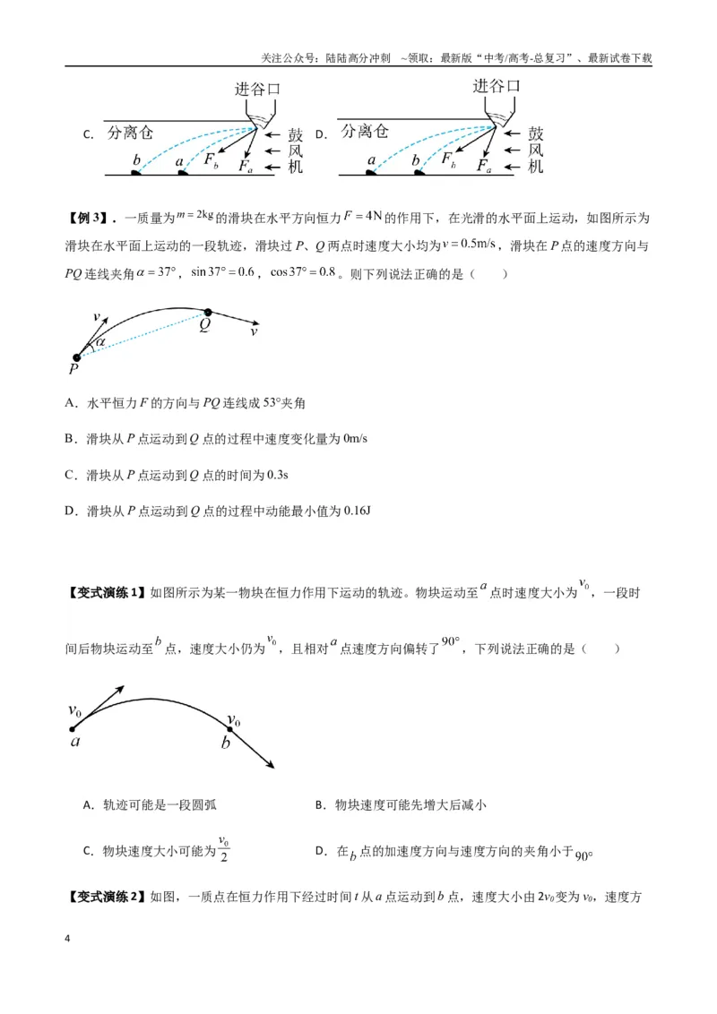 《专题07曲线运动及其实例分析（学生版）_04-物理-高考总复习_专项复习_2025年_2025年高考物理热点题型归类》第4页预览