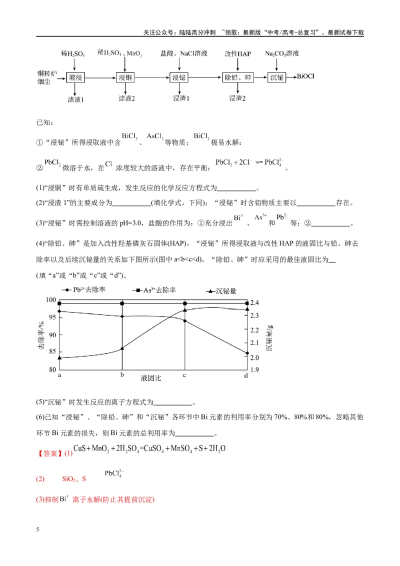《第32讲无机化工流程题的解题策略（讲义）-（解析版）_05-化学-高考总复习_一轮复习_2024年_2024年高考化学大一轮复习卓越讲义_资料》第5页预览