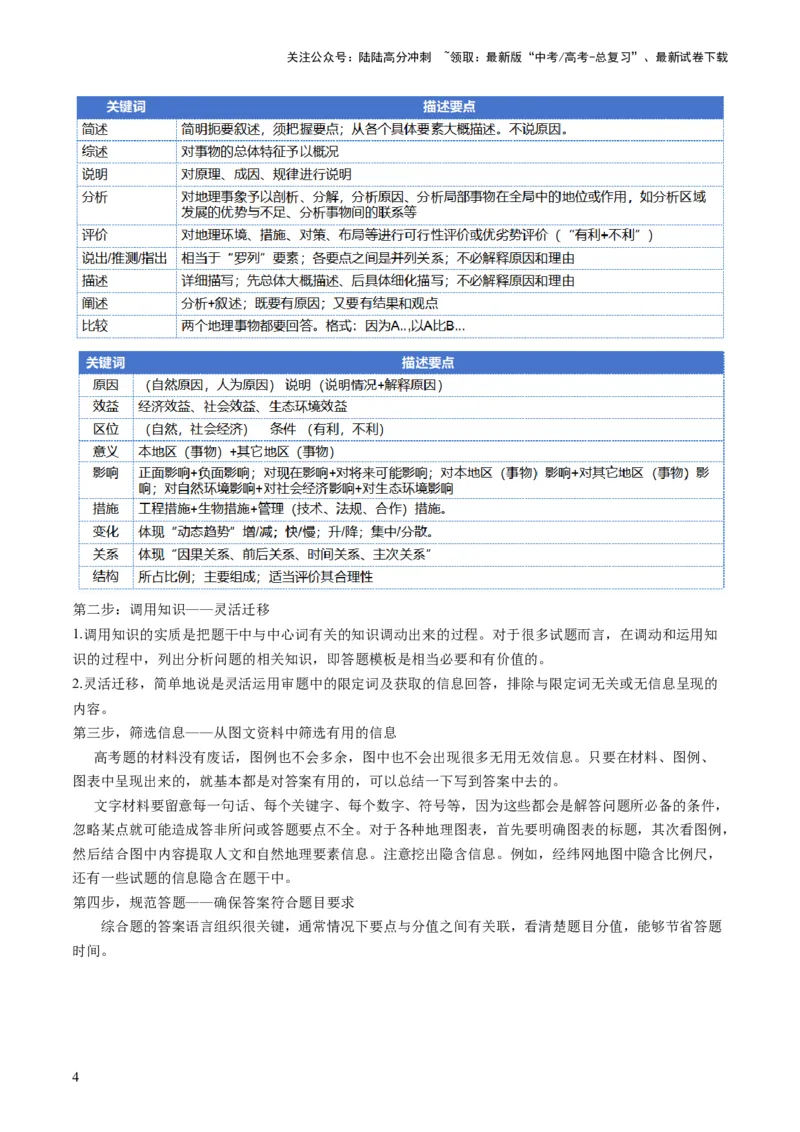 《专题2非选择题攻略（讲义）（解析版）_07-地理-高考总复习_二轮复习_2024年_2024年高考地理二轮复习讲练测（新教材新高考）_❤攻略》第4页预览