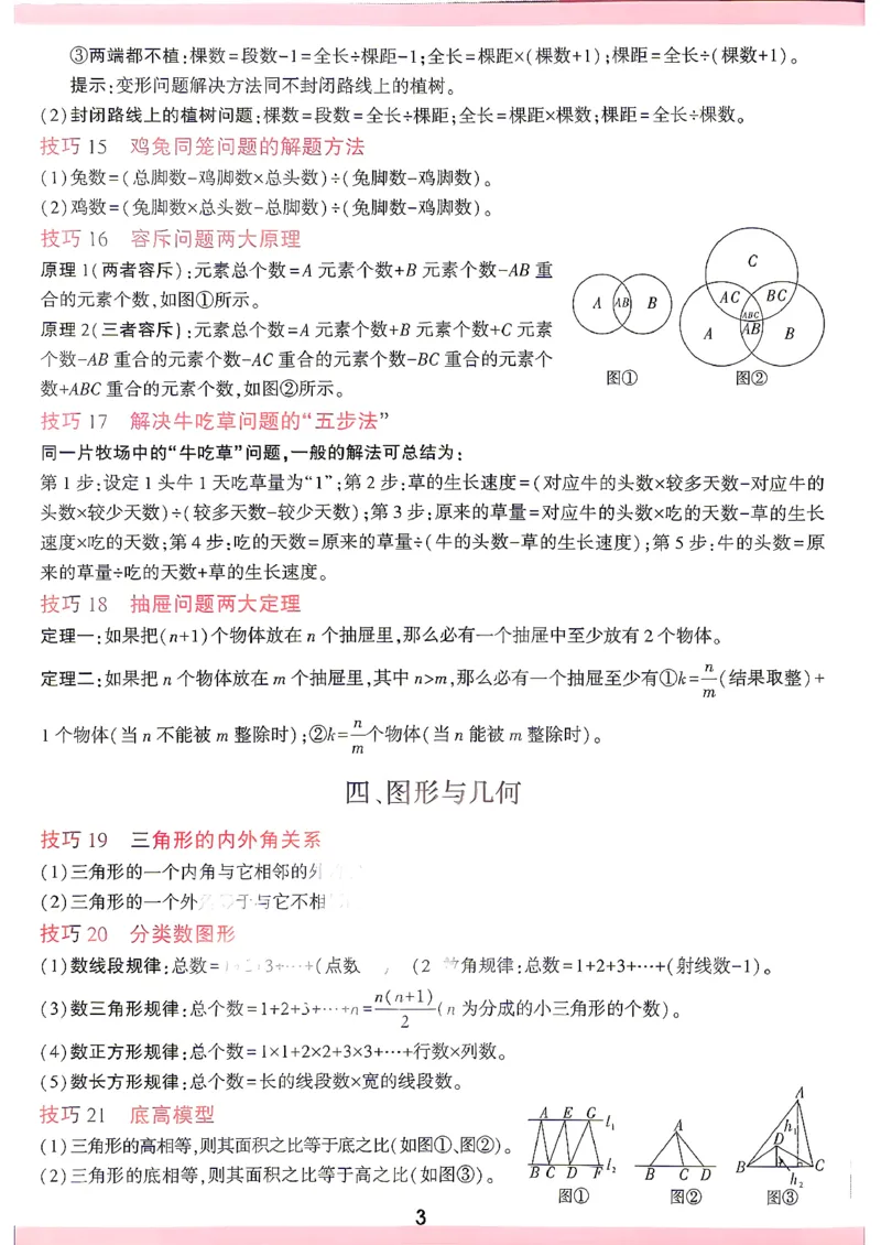 《数学记背卡_2027小白鸥小升初分类真题_分类卷_2027小白鸥分类卷数学a4》第3页预览