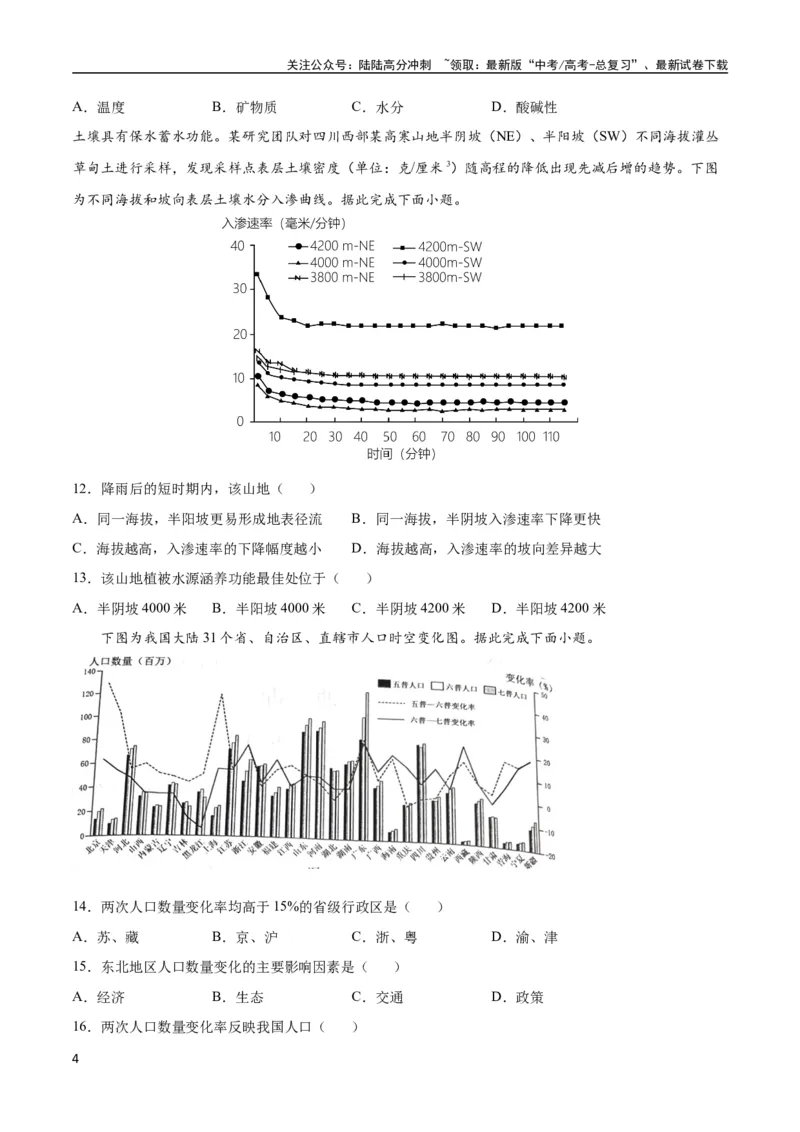 《地理-2023年高考押题预测卷02（江苏卷）（考试版）_07-地理-高考总复习_专项复习_2024年_2023年地理高考押题预测卷01》第4页预览