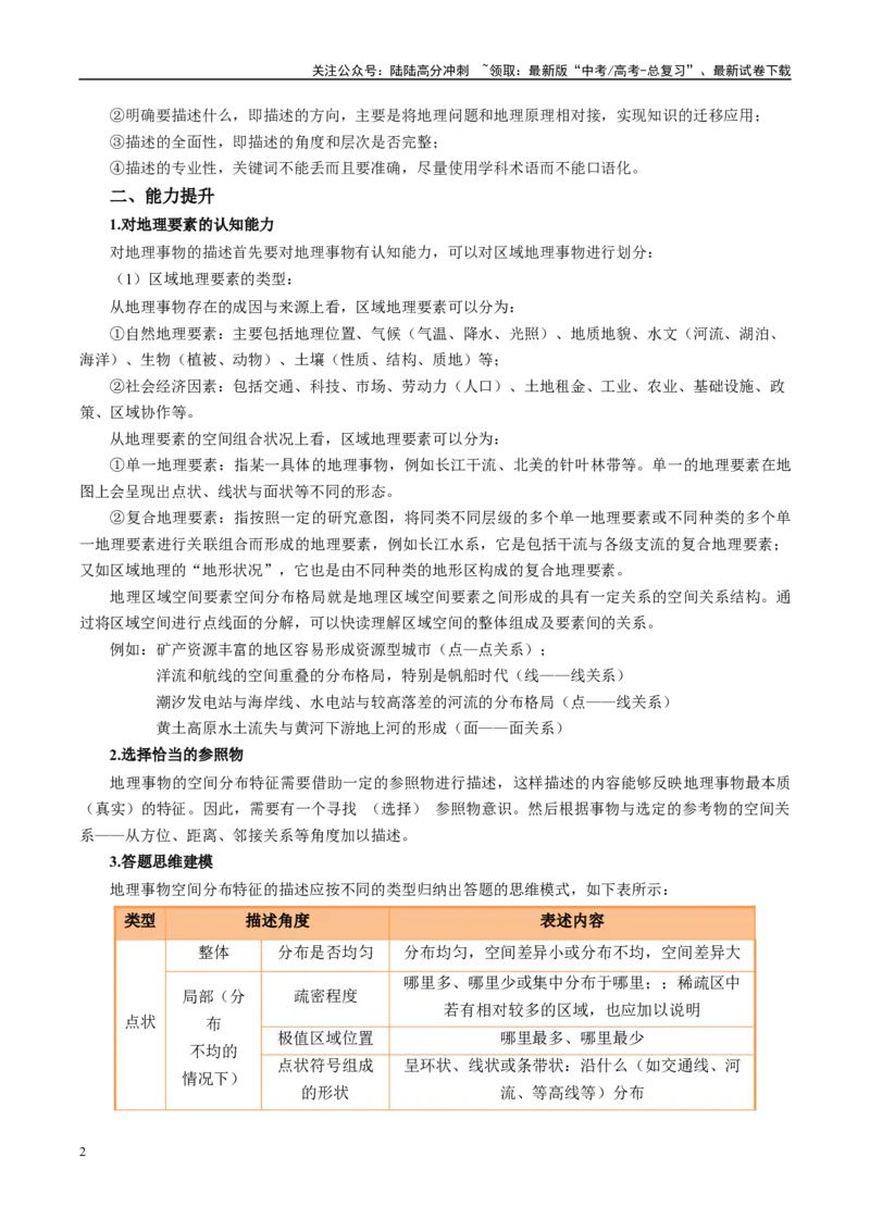 《专题13地理事物空间分布特征描述（解析版）_07-地理-高考总复习_二轮复习_2025年_2025年高考地理二轮热点题型归纳与变式演练（新高考通用）》第2页预览