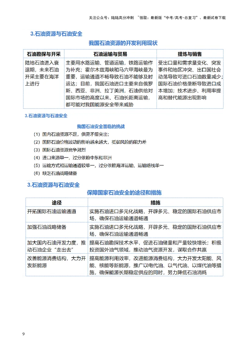 《专题12自然资源与国家安全（讲义）（解析版）_07-地理-高考总复习_二轮复习_2024年_2024年高考地理二轮复习讲练测（新教材新高考）_配套练习》第9页预览