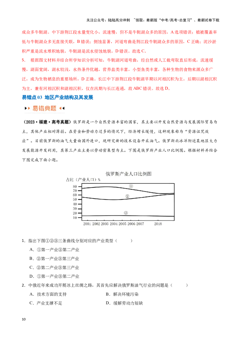 《专题13区域协调发展提分突破（5大易错）-备战2024年高考地理考试易错题（全国通用）（解析版）_07-地理-高考总复习_专项复习_2024年_2024年新高考地理考试易错题归纳练习易错易混真题》第10页预览