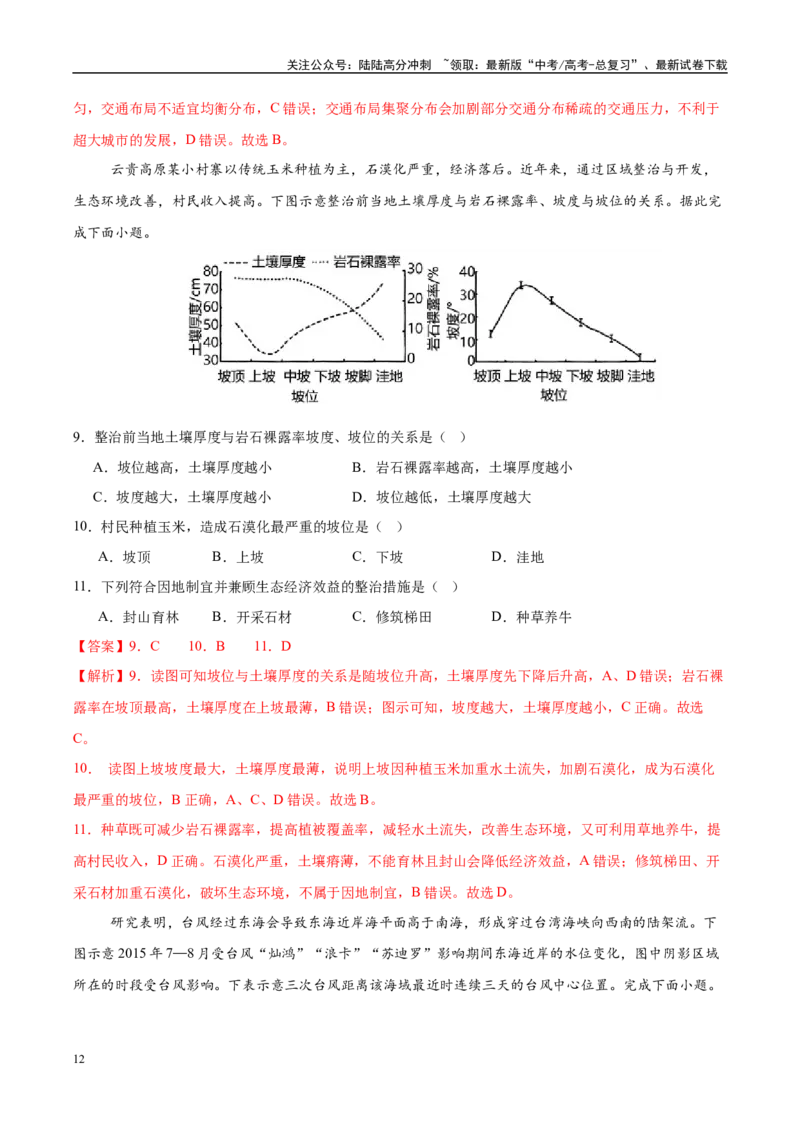《信息必刷卷03（安徽专用）（教师版）_07-地理-高考总复习_专项复习_2025年_2025年高考考前必刷题（多地区）地理_2025年高考地理考前必刷卷（安徽专用）5套》第6页预览