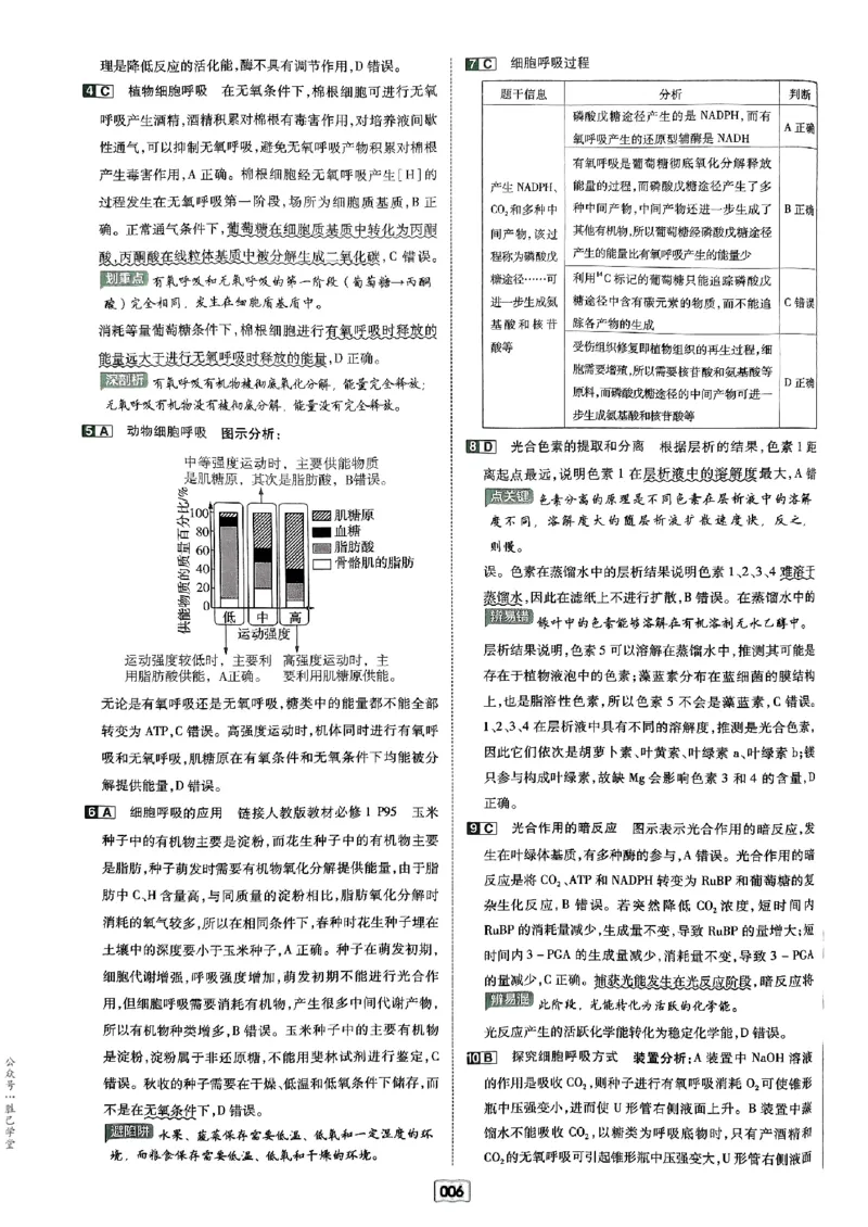 《2025版《天星·一轮滚动双侧卷》生物解析册_2025版天星一轮滚动双测卷数理化生》第8页预览