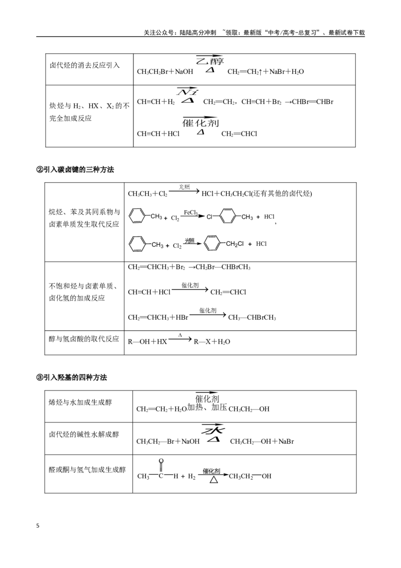 《考点64有机合成与推断综合突破（学生版）（新教材新高考）_05-化学-高考总复习_一轮复习_2025年_2025年高考化学一轮·考点讲义练习复习讲义（新教材新高考）_资料》第5页预览