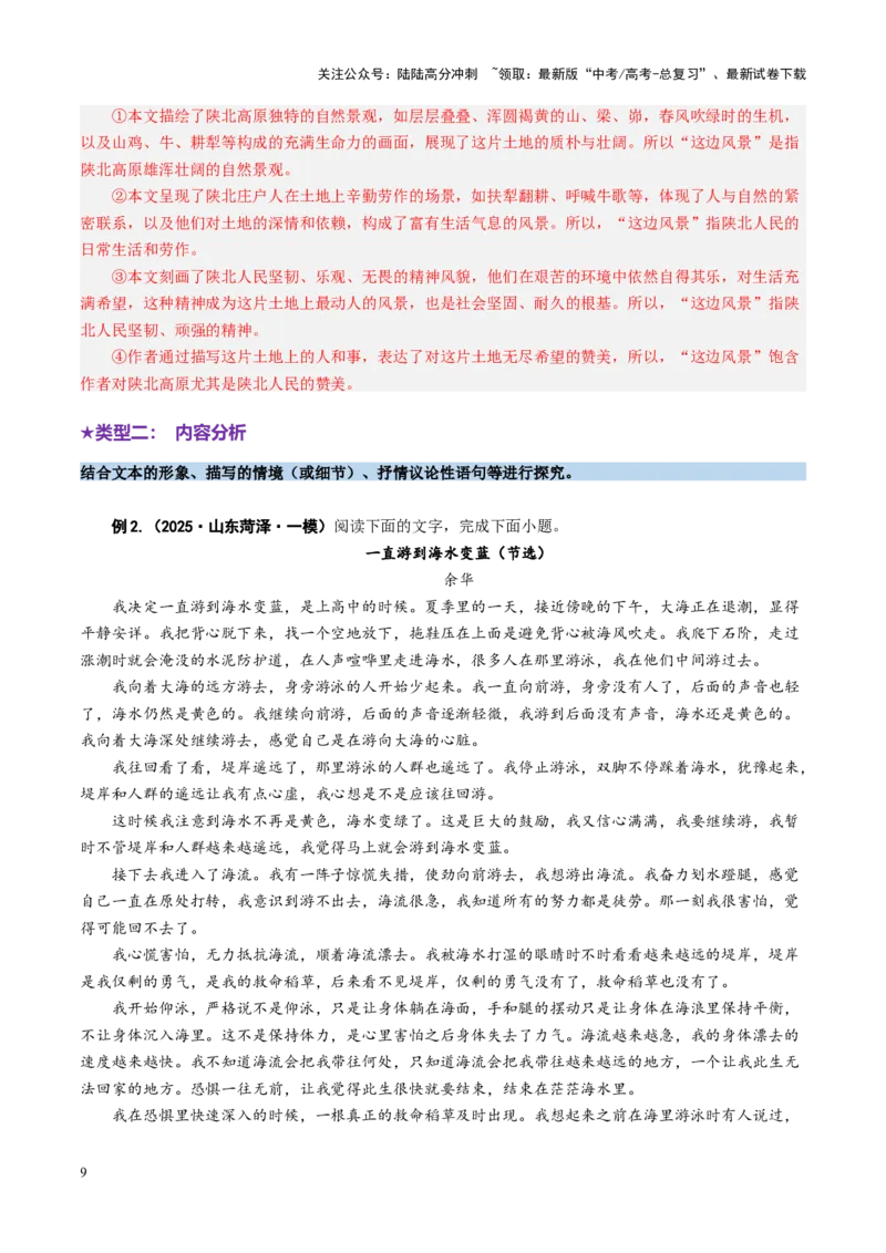 《专题13主旨意蕴题（讲义）（教师版）_二轮复习_2025年_2025年高考语文二轮复习课件+讲义+练习（新高考通用）》第9页预览