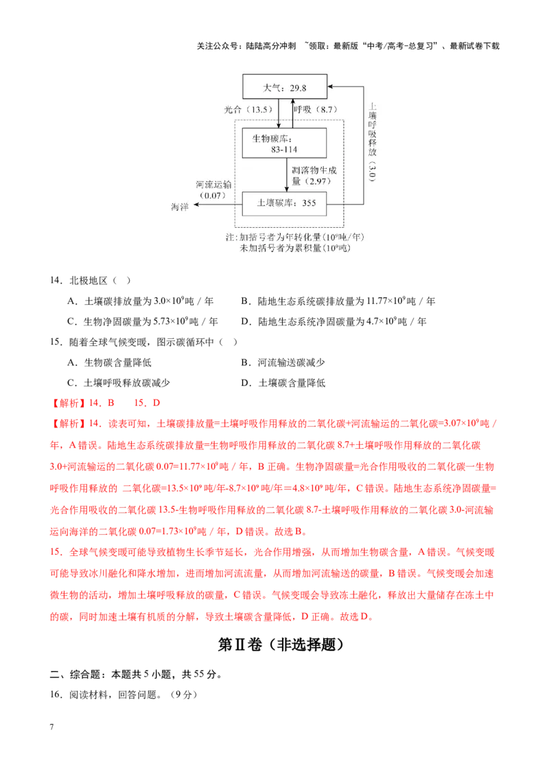 《地理（北京卷03）（全解全析）_07-地理-高考总复习_专项复习_2025年_2025年高考押题预测卷（多地区）地理》第7页预览