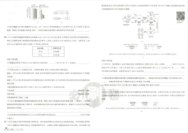 《主书_2027版《高考必刷卷42套》_2027版高考《必刷卷42套》高考上分模拟卷（生物）通用版》第8页预览