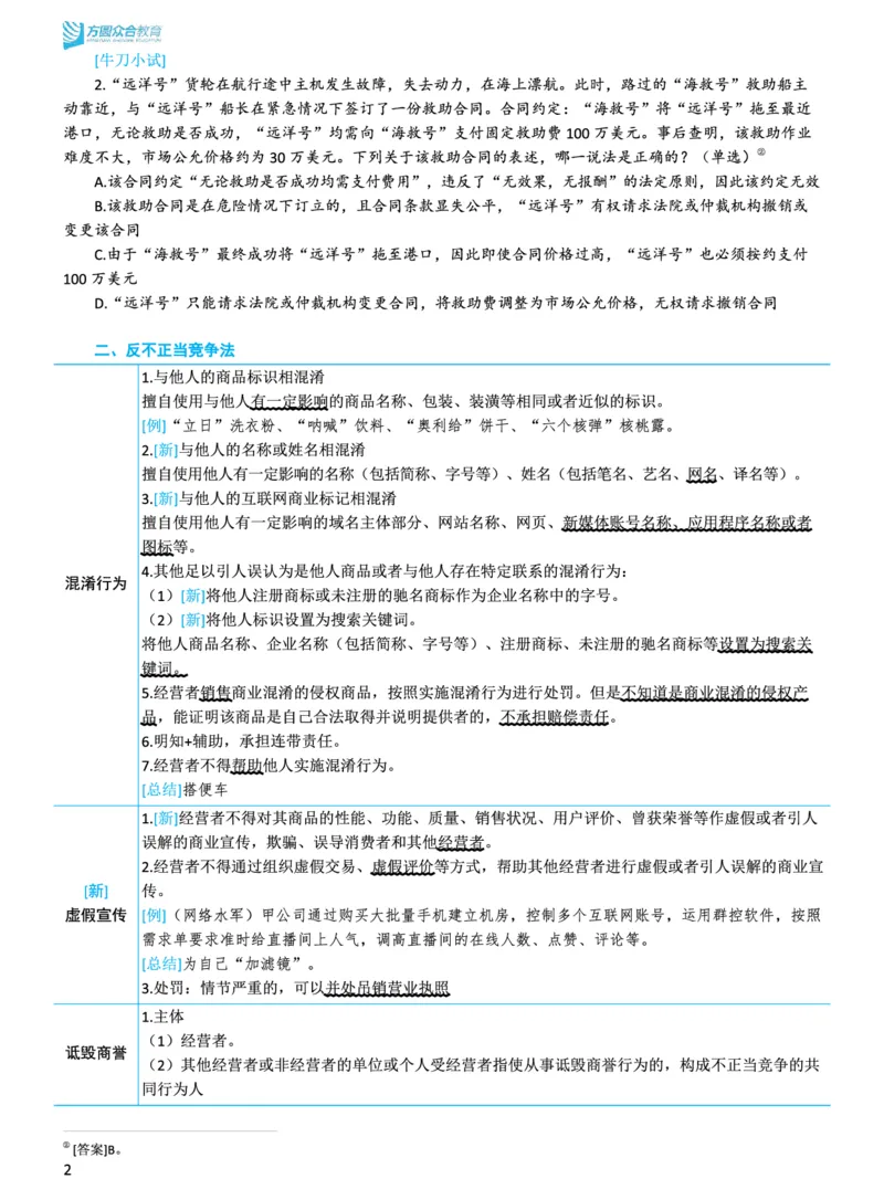 《商经知新法修订重点_2026法考客观_2026法考客观_众-H》第2页预览
