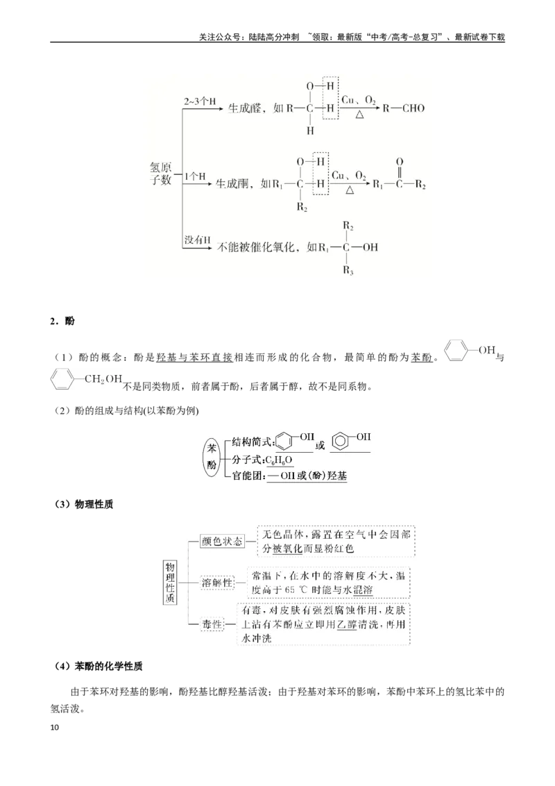 《第58讲卤代烃、醇、酚、醛、酮（原卷版）_05-化学-高考总复习_一轮复习_2024年_2024年高考化学一轮·夯基提能复习精讲精练_资料》第10页预览