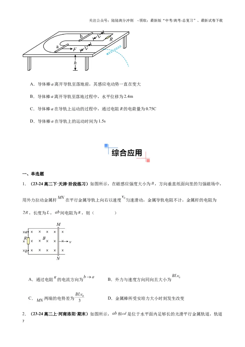 《专题06电磁感应中的单棒模型(学生版)_04-物理-高考总复习_专项复习_2025年_2025年高中高考物理模型与方法_资料_3高中（全册）_选择性必修第二册》第7页预览