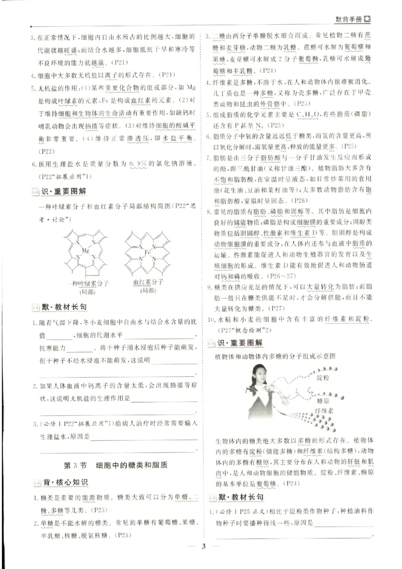 《优化方案-高考总复习-生物(新高考)-默背手册_小初高学习资料合集（每天更新）_2027版《优化方案》高考总复习》第5页预览