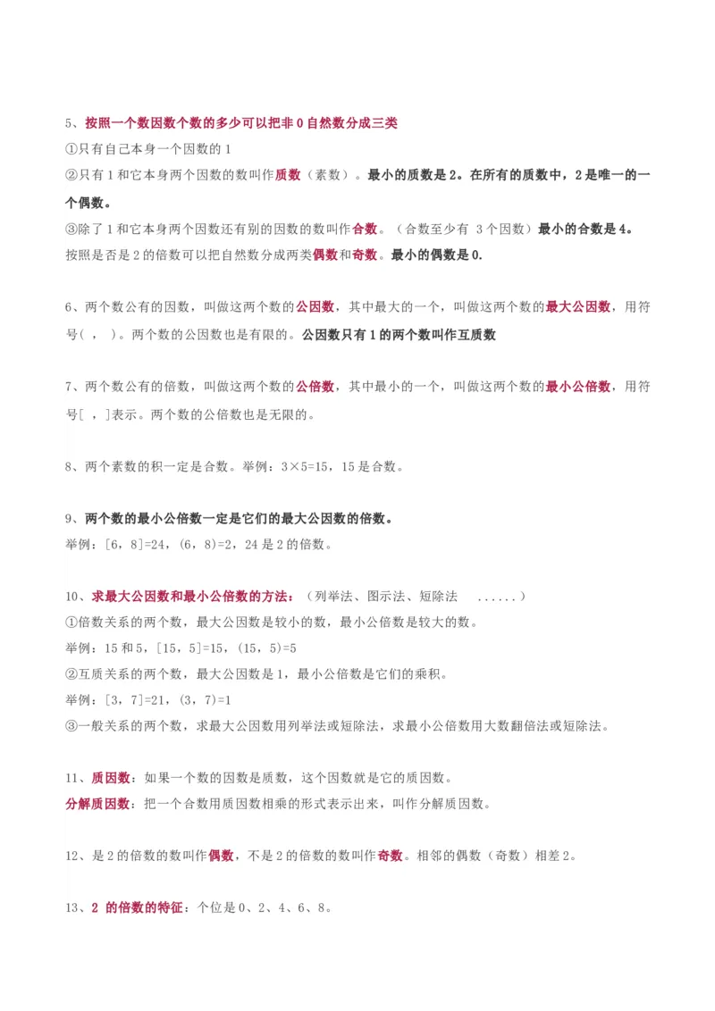 《五年级下册苏教版知识点总结_小学1-6年级全科全套_1-6年级全科下册_五年级_五年级下数学_数学五下苏教版(1)》第5页预览