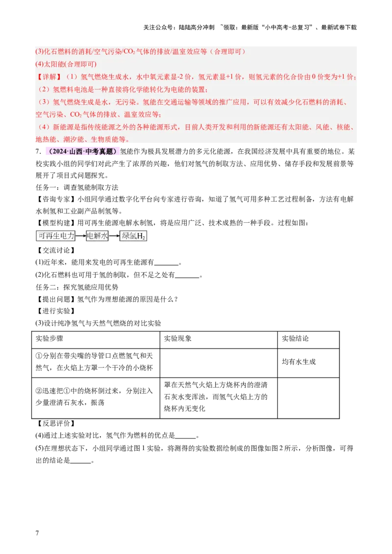 《主题四化学与社会发展（讲练）（解析版）(1)_中考-总复习（2026版）_05-化学-中考总复习_2025年中考复习资料_2025中考二轮课件ppt+讲义+练习化学_讲义+练习》第7页预览