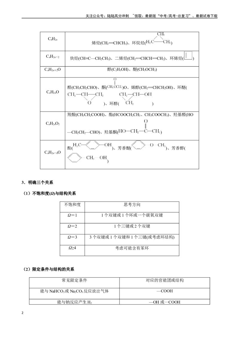《第62讲同分异构体、同系物、原子共面的判断（原卷版）_05-化学-高考总复习_一轮复习_2024年_2024年高考化学一轮·夯基提能复习精讲精练_资料》第2页预览
