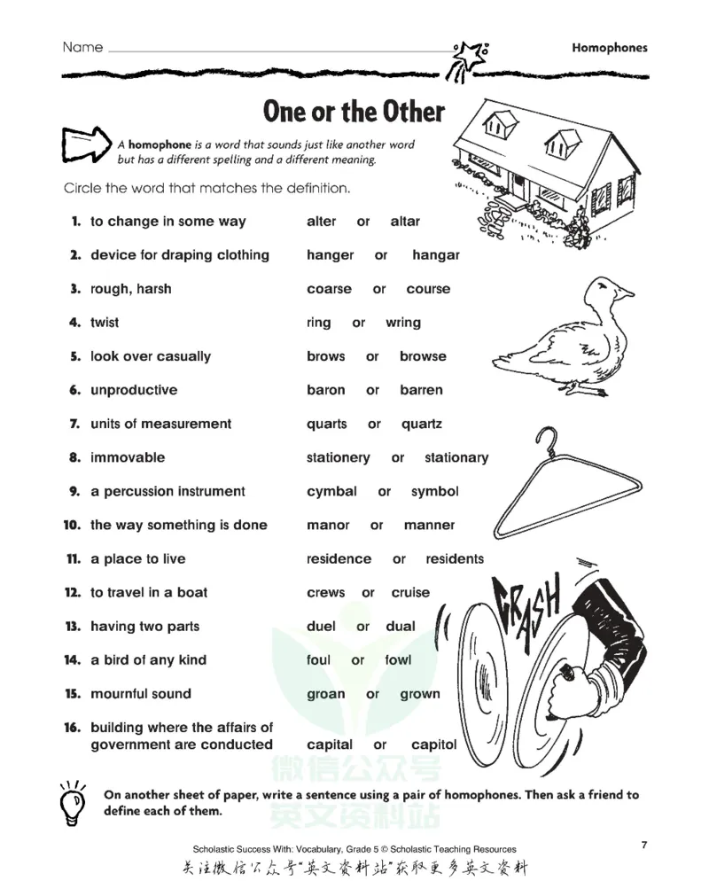 《scholasticsuccesswithvocabularygrade5_小初高学习资料合集(每天更新)_国外原版英文教辅汇总_ScholasticSuccesswithvocabulary练习册》第8页预览