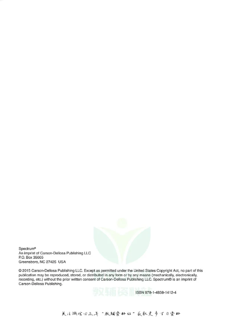 《SpectrumReadingWorkbookG5_小初高学习资料合集（每天更新）_国外原版英文教辅汇总_SpectrumReadingWorkbook》第4页预览