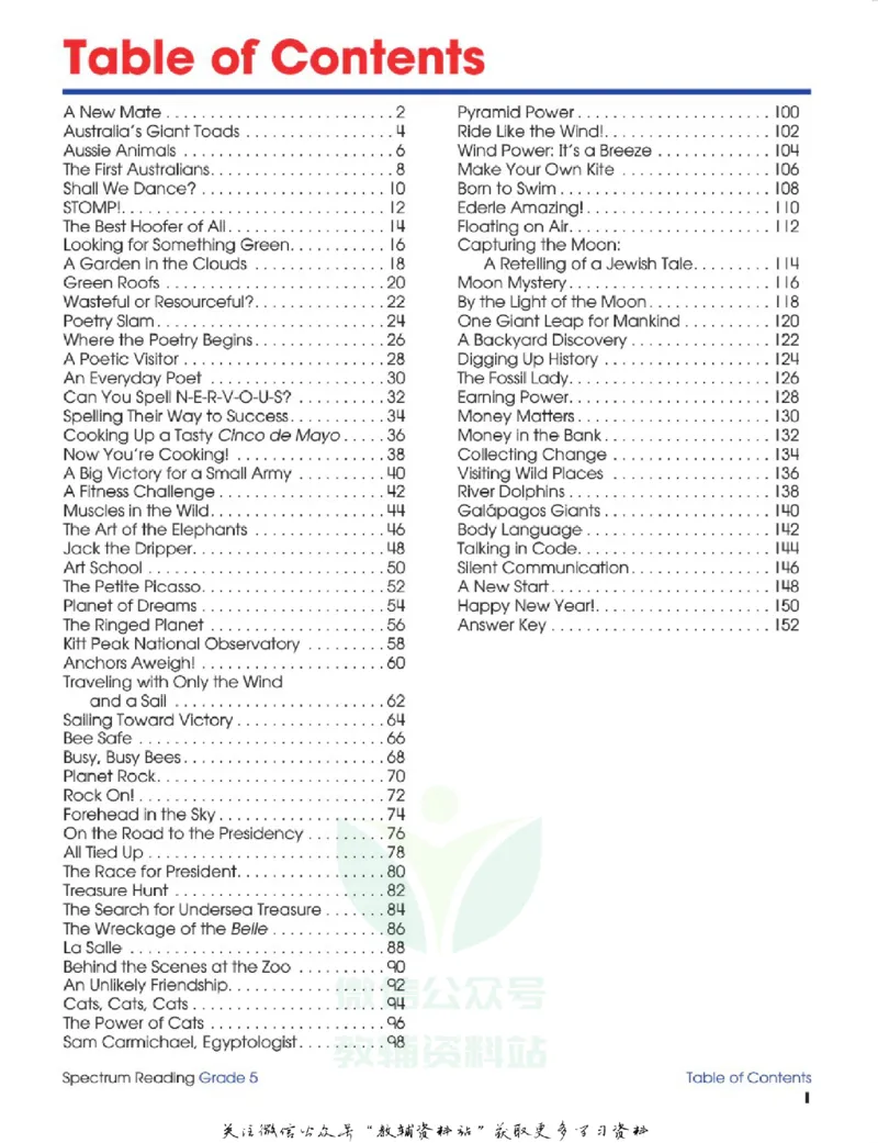 《SpectrumReadingWorkbookG5_小初高学习资料合集（每天更新）_国外原版英文教辅汇总_SpectrumReadingWorkbook》第5页预览