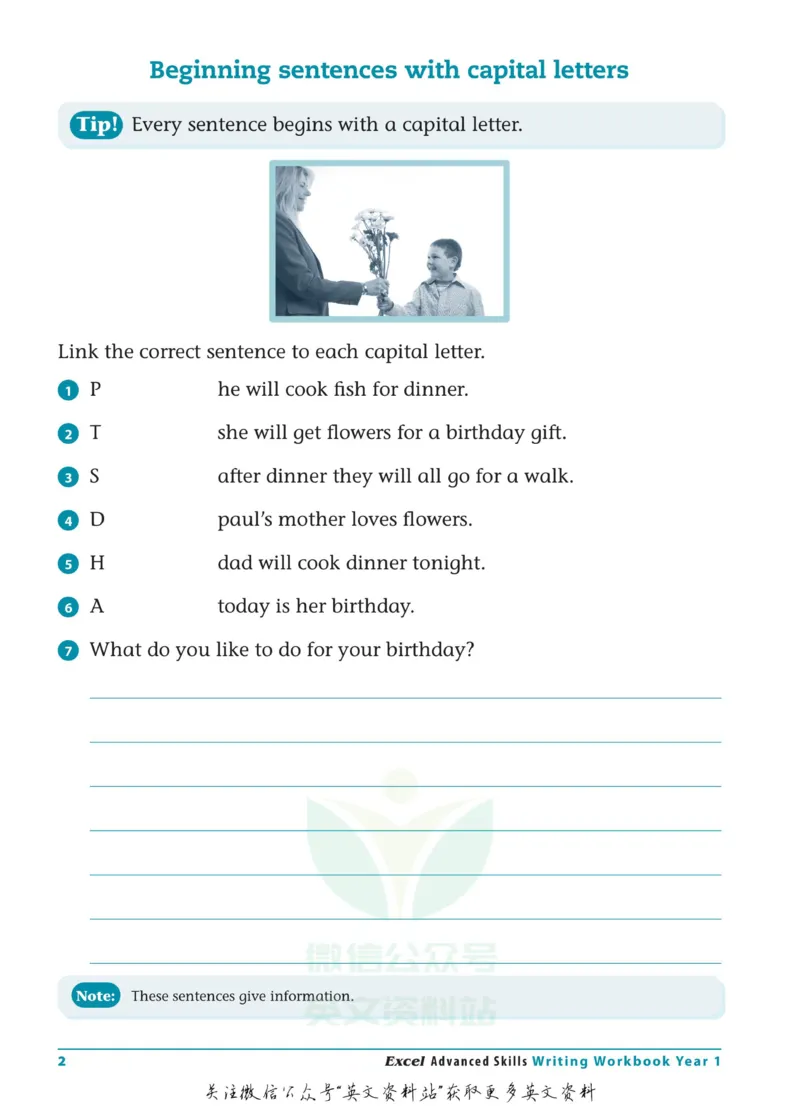 《Writing-Workbook-Year-1_小初高学习资料合集（每天更新）_国外原版英文教辅汇总_澳大利亚写作练习册WritingWorkbook六册》第9页预览
