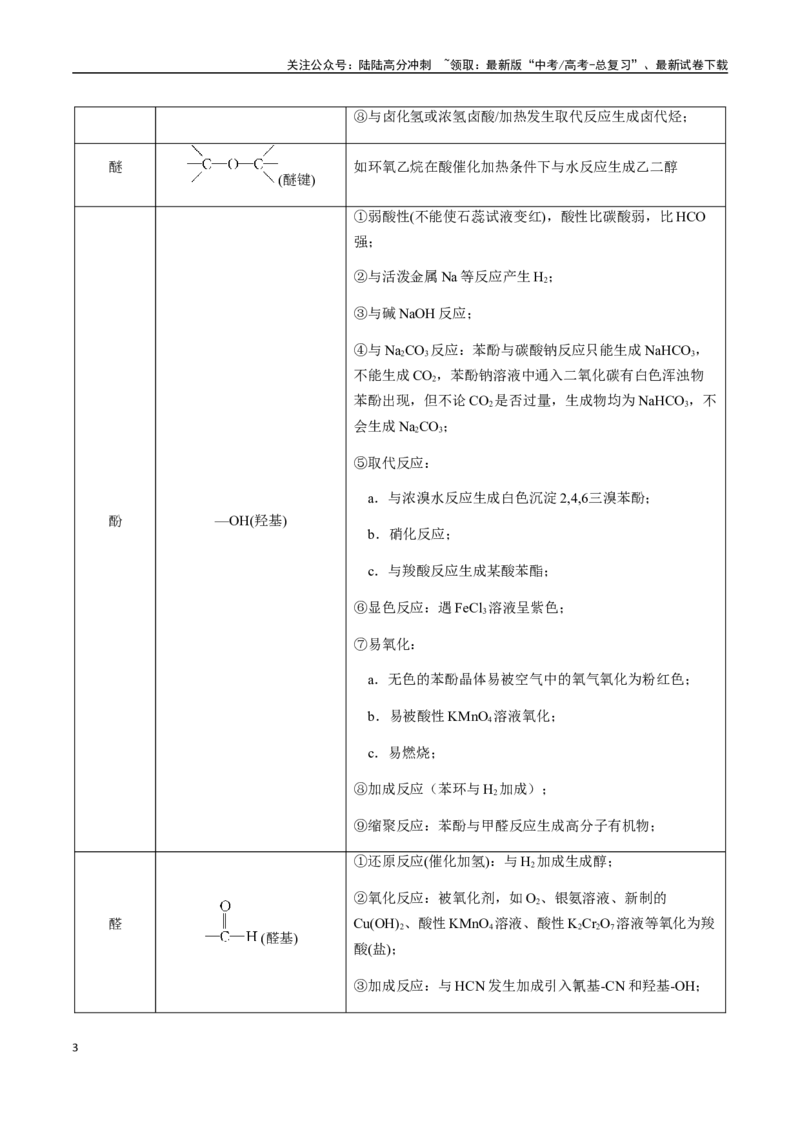 《考点61多官能团有机物的结构与性质（选择题）（教师版）（新教材新高考）_05-化学-高考总复习_一轮复习_2025年_2025年高考化学一轮·考点讲义练习复习讲义（新教材新高考）_资料》第3页预览