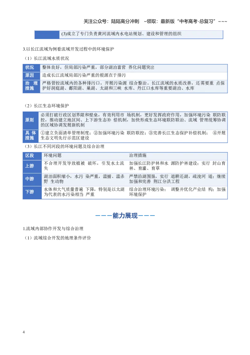 《专题14区域联系与区域协调发展（知识清单）（全国通用）（学生版）_07-地理-高考总复习_一轮复习_2026年-地理高考一轮复习_2026年高考地理一轮复习知识清单（全国通用）-G56_2026版》第4页预览