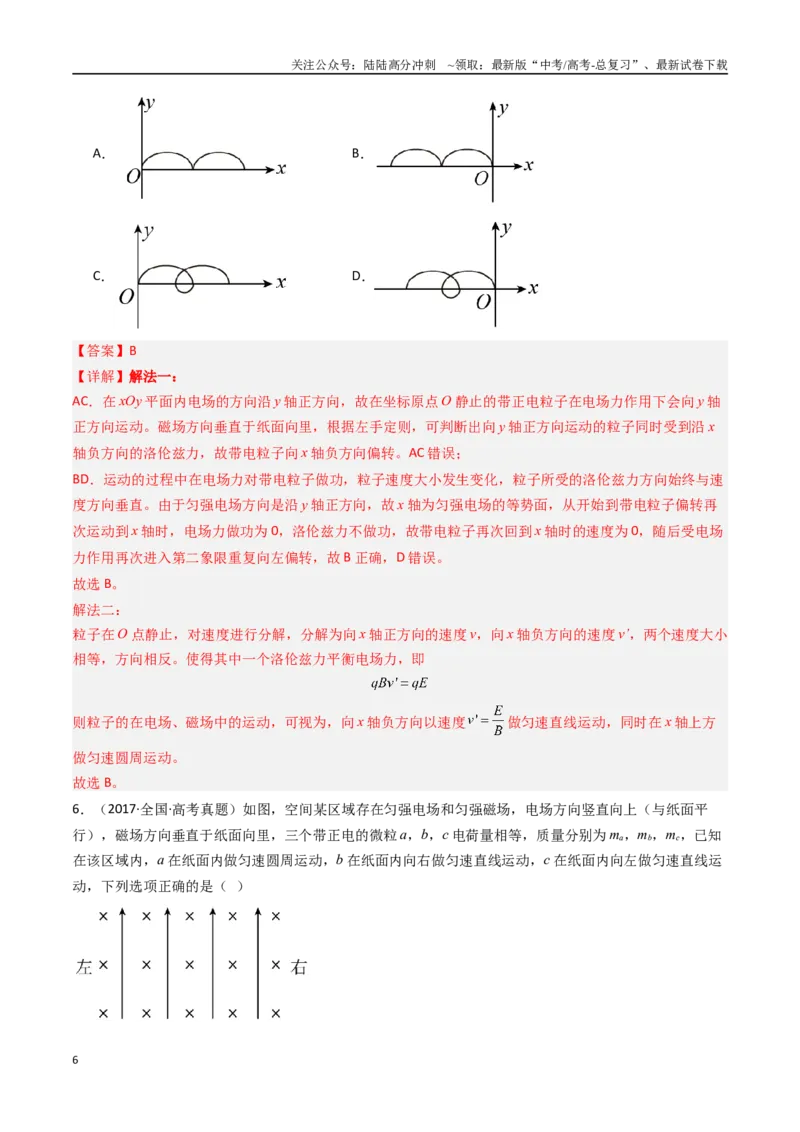 《专题13带电粒子在叠加场中的运动-（全国通用）（解析版）_04-物理-高考总复习_专项复习_2025年_十年（2015-2024）高考物理真题分类汇编（全国通用）》第6页预览