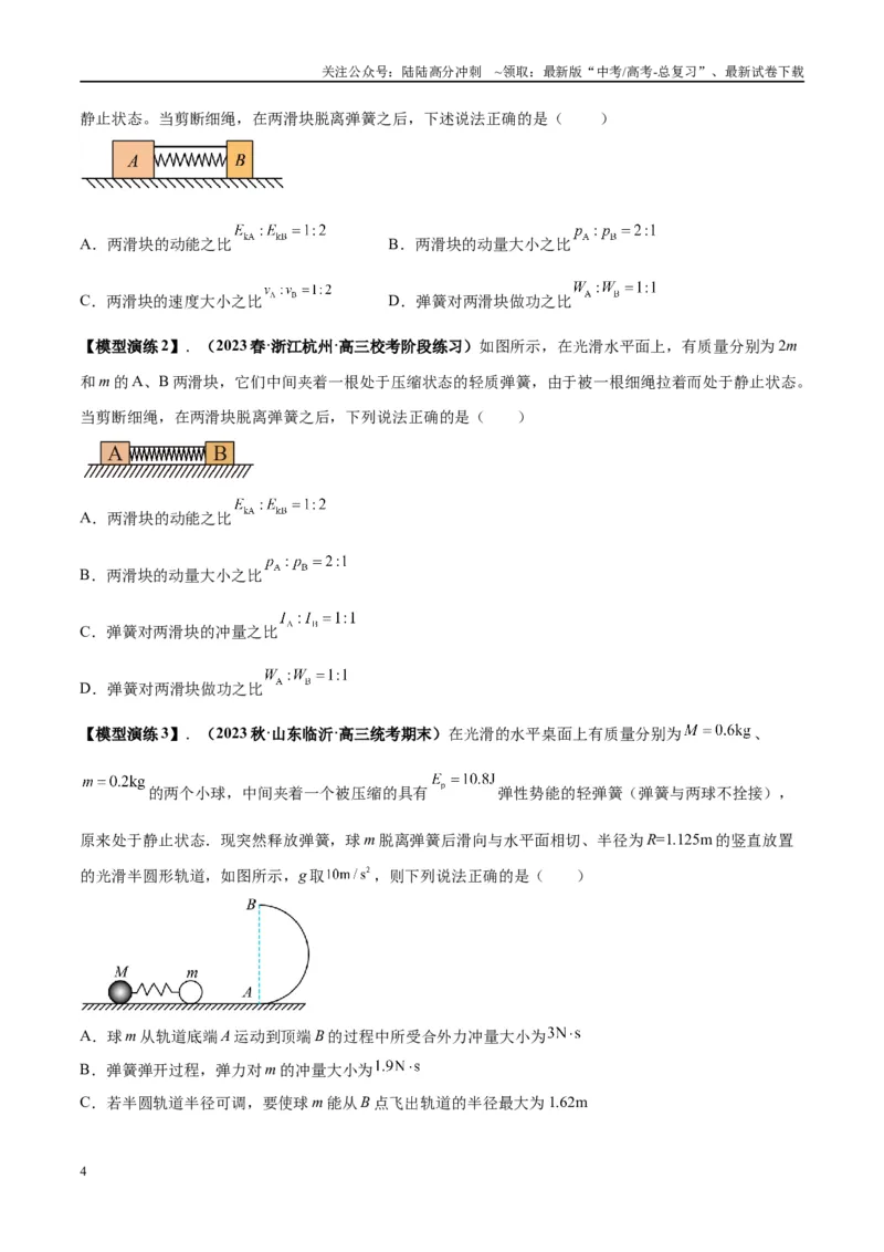 《专题11爆炸与类爆炸模型（学生版）_04-物理-高考总复习_专项复习_2025年_2025年高考物理模型与方法》第4页预览