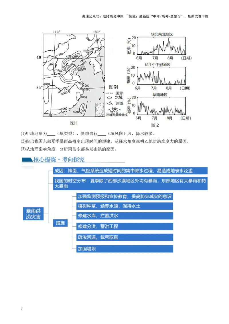《专题07自然灾害（讲义）（原卷版）_07-地理-高考总复习_二轮复习_2024年_2024年高考地理二轮复习讲练测（新教材新高考）_配套讲义》第8页预览