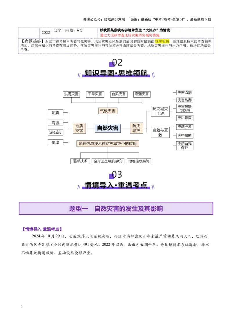 《专题07自然灾害（讲义）（学生版）_07-地理-高考总复习_二轮复习_2025年_2025年高考地理二轮复习课件+讲义+练习（新高考通用）_专题7自然灾害》第3页预览