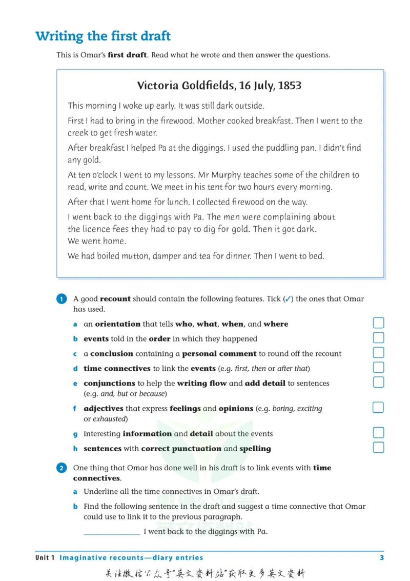 《Writing-Workbook-Year-5_小初高学习资料合集（每天更新）_国外原版英文教辅汇总_澳大利亚写作练习册WritingWorkbook六册》第10页预览