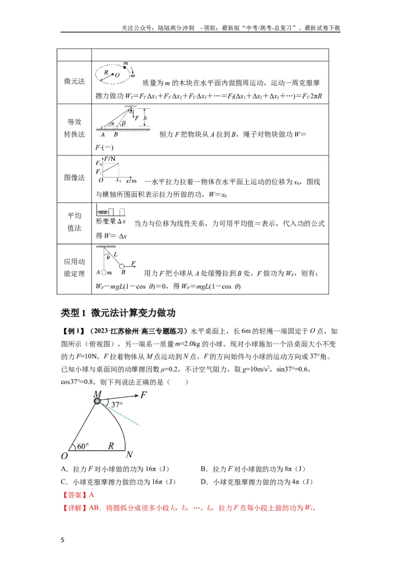 《专题11功和功率及动能定理的理解与应用（解析版）_04-物理-高考总复习_一轮复习_2024年_2024年高考物理一轮复习热点题型归类训练重点提升_2024版》第5页预览