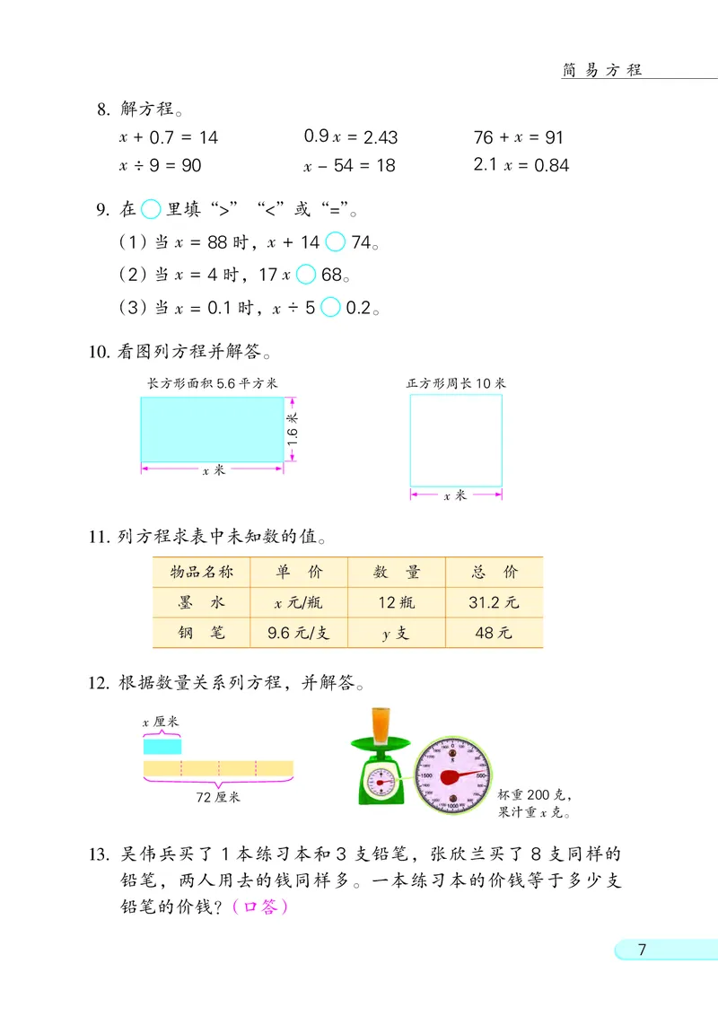 《[D]2-23五年级数学下册压缩_小学1-6年级全科全套_2025更新专题（含教材）_寒假预复习必备资料2024新版小学教材电子版_小学数学_小学数学苏教版（无水印）》第10页预览