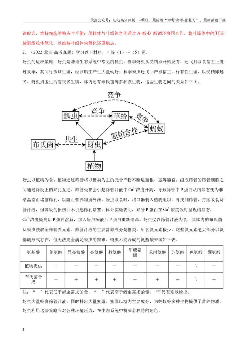 《专题06科技文阅读（北京卷）（解析版）_06-生物-高考总复习_专项复习_2024年_2024年高考生物考前大题秒杀技巧及专项训练_资料》第3页预览