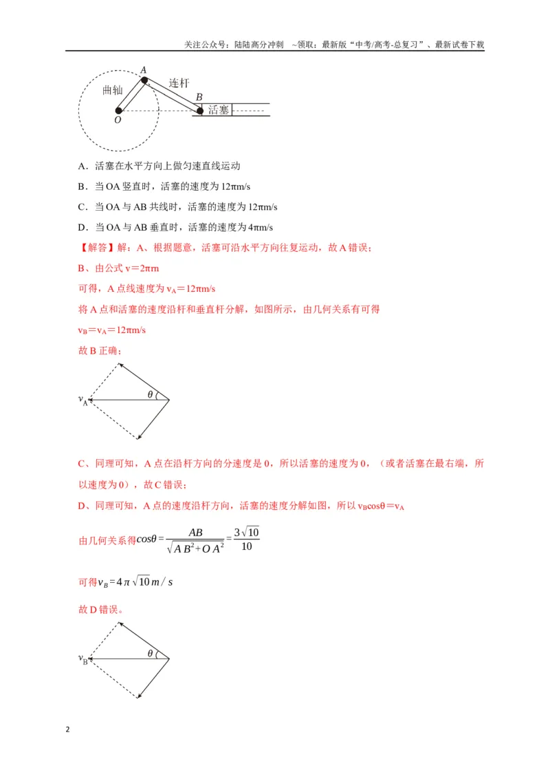 《专题07圆周运动（解析版）_04-物理-高考总复习_专项复习_2024年_2024高考物理热点知识清单题型讲练高考复习全国通用_资料》第2页预览