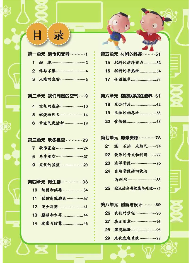 《五制五上教材_小学1-6年级全科全套_2025更新专题（含教材）_寒假预复习必备资料2024新版小学教材电子版_小学科学_青岛版（无水印）_五制》第6页预览