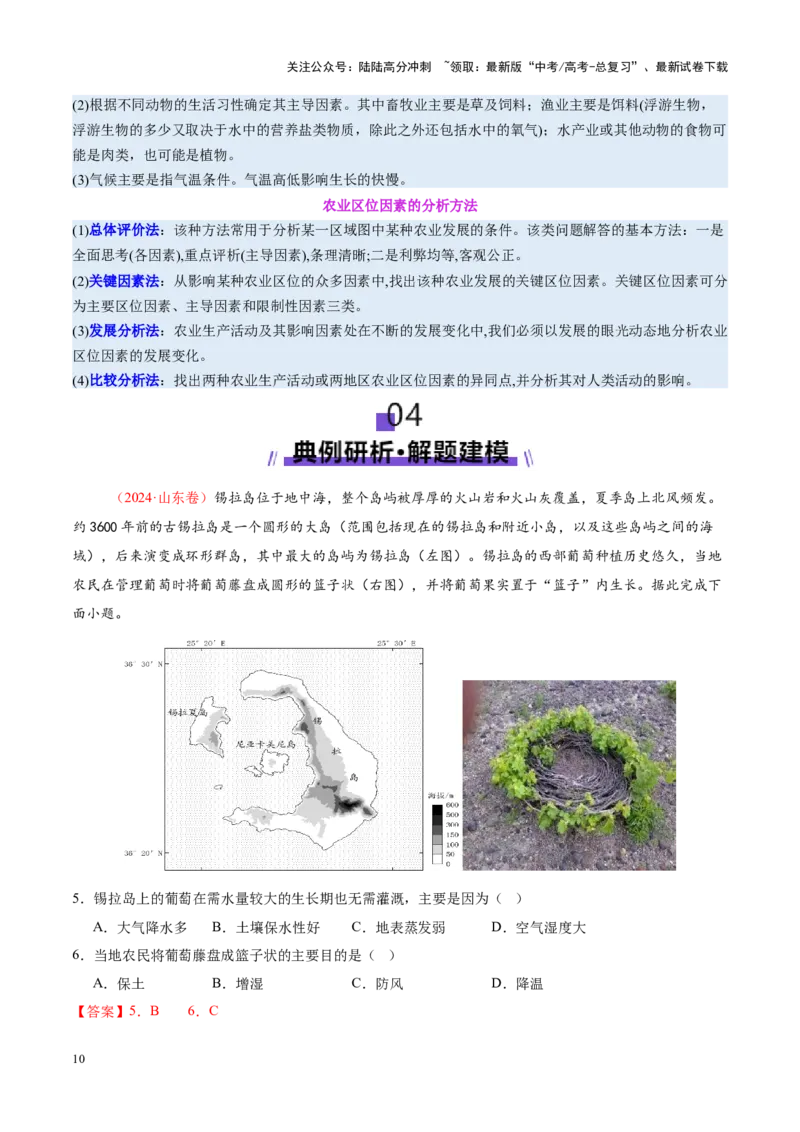 《专题09产业区位与产业发展（讲义）（教师版）_07-地理-高考总复习_二轮复习_2025年_2025年高考地理二轮复习课件+讲义+练习（新高考通用）_专题9产业区位与产业发展》第10页预览
