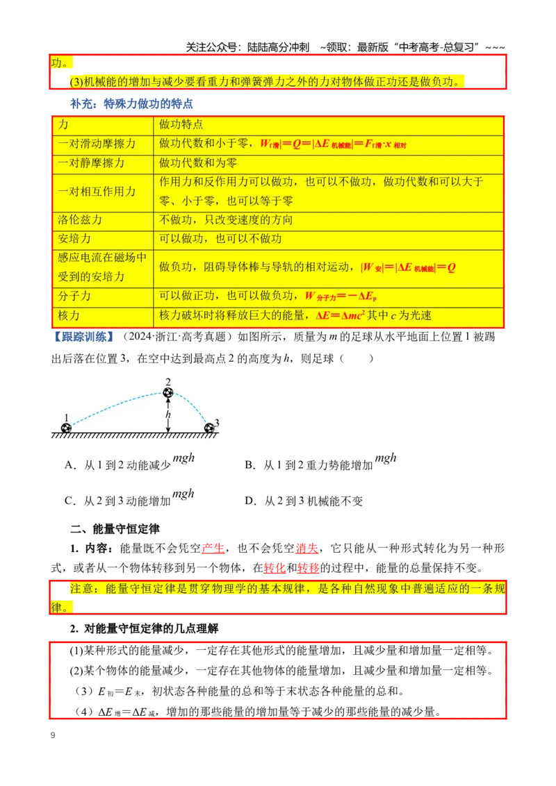 《专题07机械能（知识清单）（全国通用）（学生版）_04-物理-高考总复习_一轮复习_2026年-物理高考一轮复习_2026年高考物理一轮复习知识清单（全国通用）-G56_2026版》第9页预览