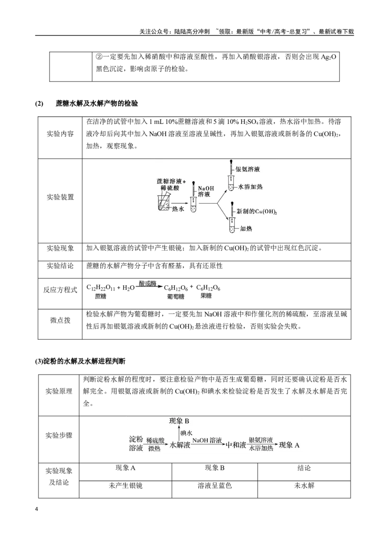 《考点70表格型实验方案的设计与评价（学生版）（新教材新高考）_05-化学-高考总复习_一轮复习_2025年_2025年高考化学一轮·考点讲义练习复习讲义（新教材新高考）_资料》第4页预览